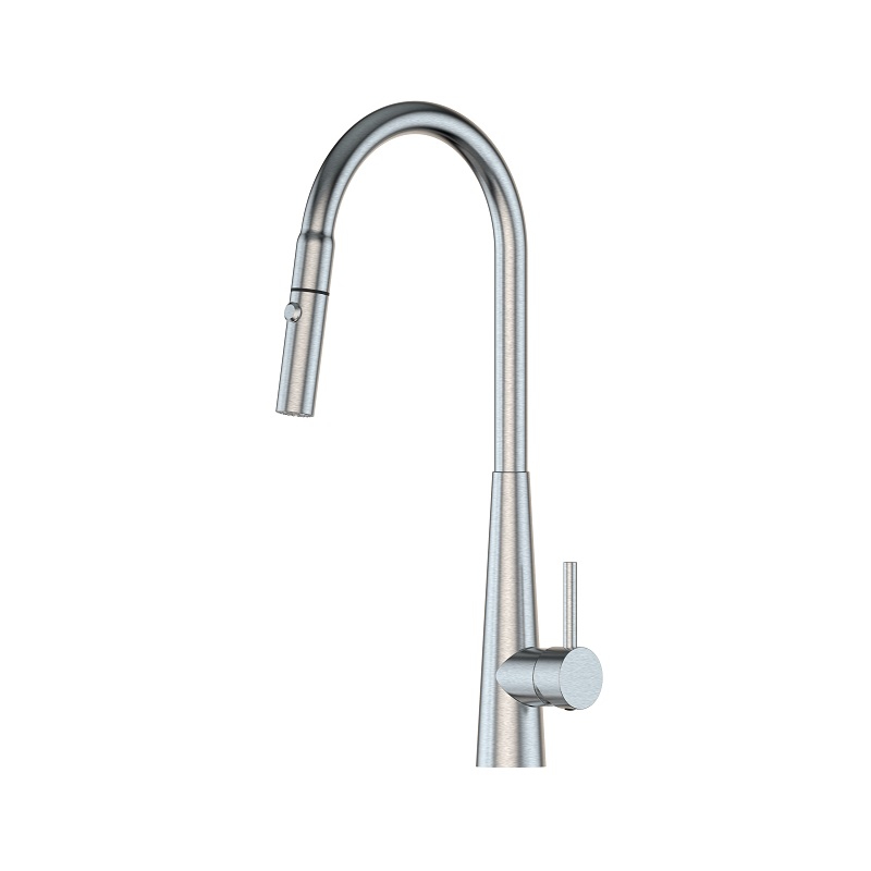satin pull out mixer tap