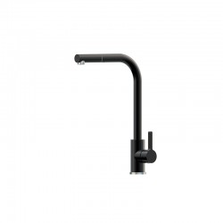 black kitchen pull out mixer tap